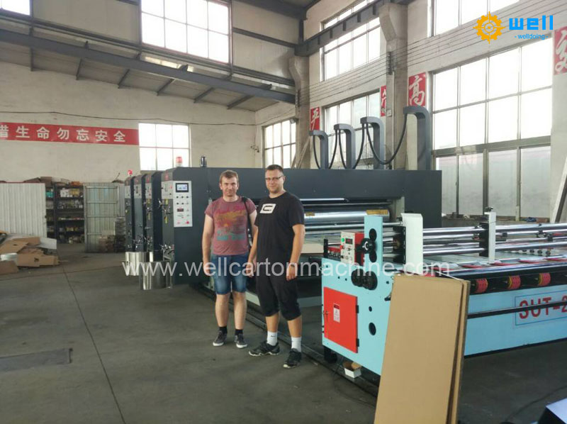 Automatic Chain Feeder Carton Flexo Printing Slotting Die Cutting Machine