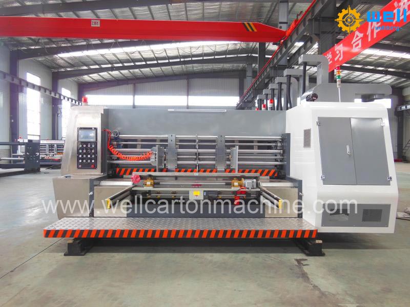 2 color automatic flexo printer slotting die cutting machine