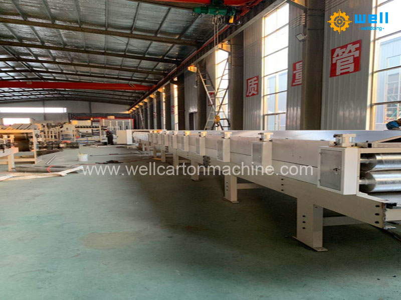 Cardboard production line