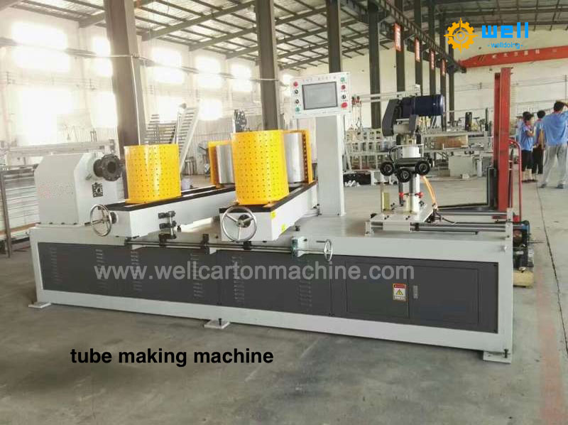 Three-heads multi cutters paper tube froming machine