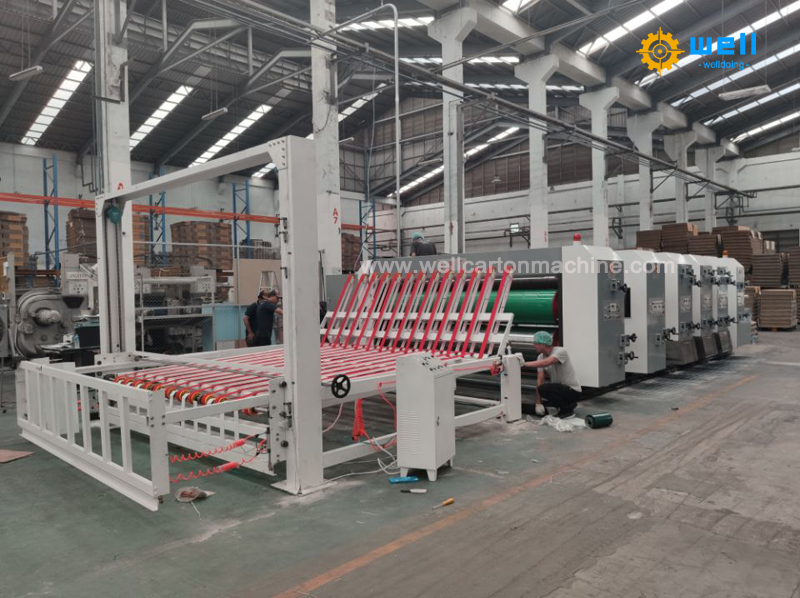 Printing and stacking machine
