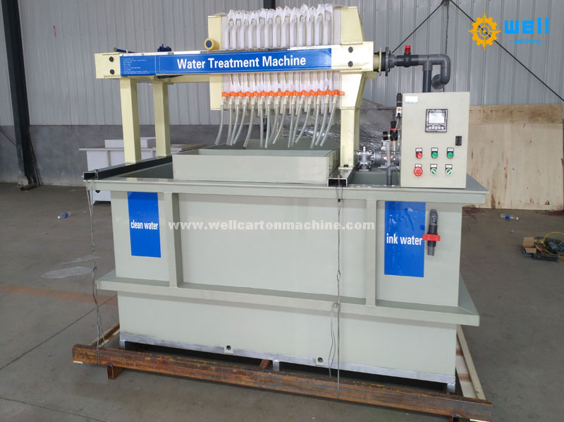 Ink wastewater treatment system for printing machine