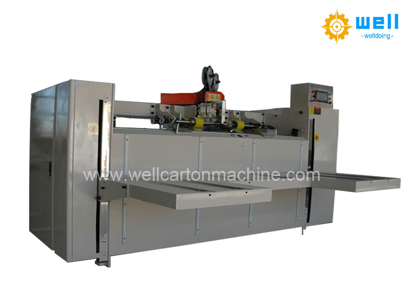 Semi-automatic corrugated box stitching machine