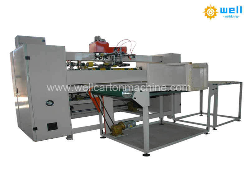 Semi-Automatic box stitcher