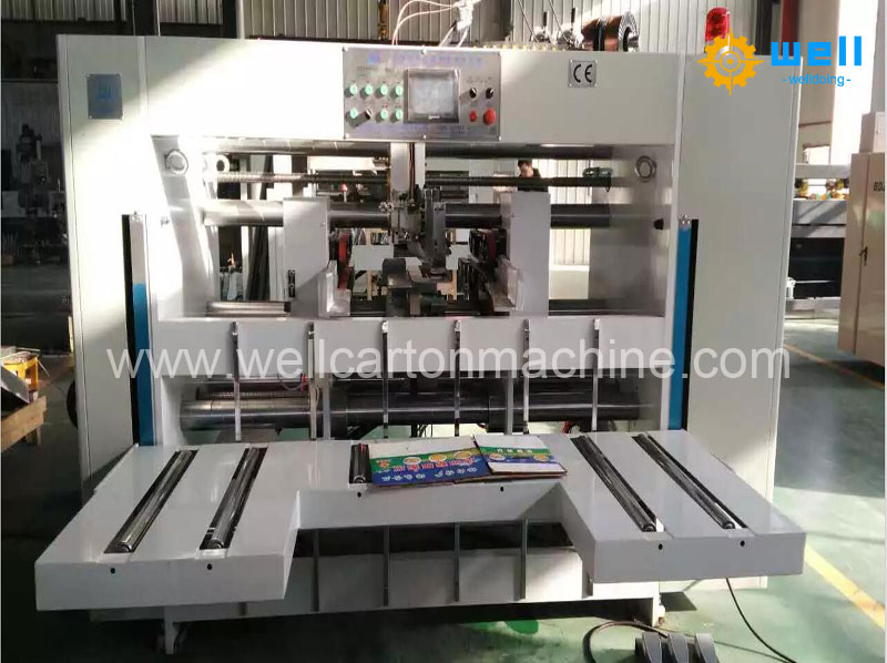 China factory semi-auto box stitching machine