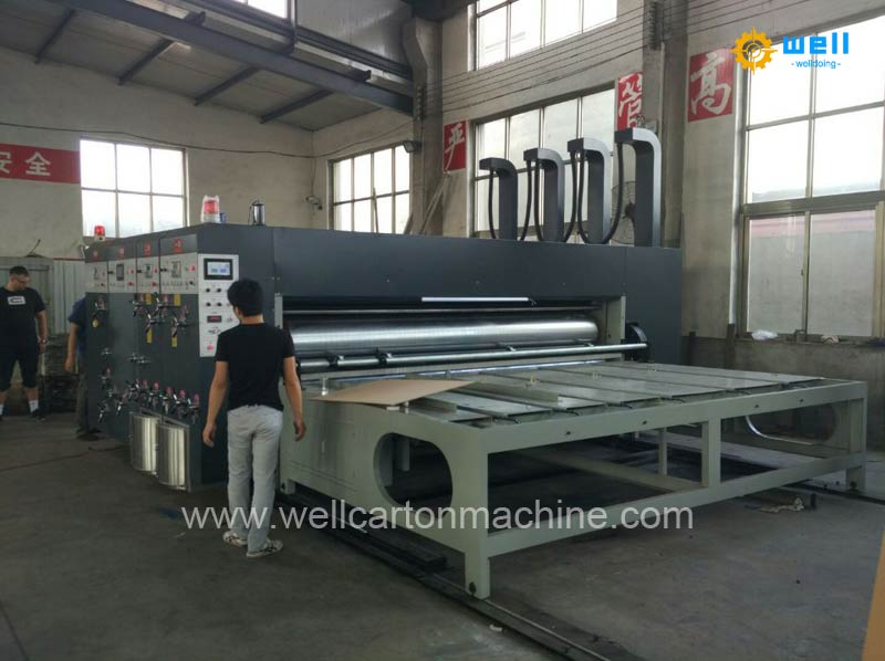 Horizontal chain printing slotting machine