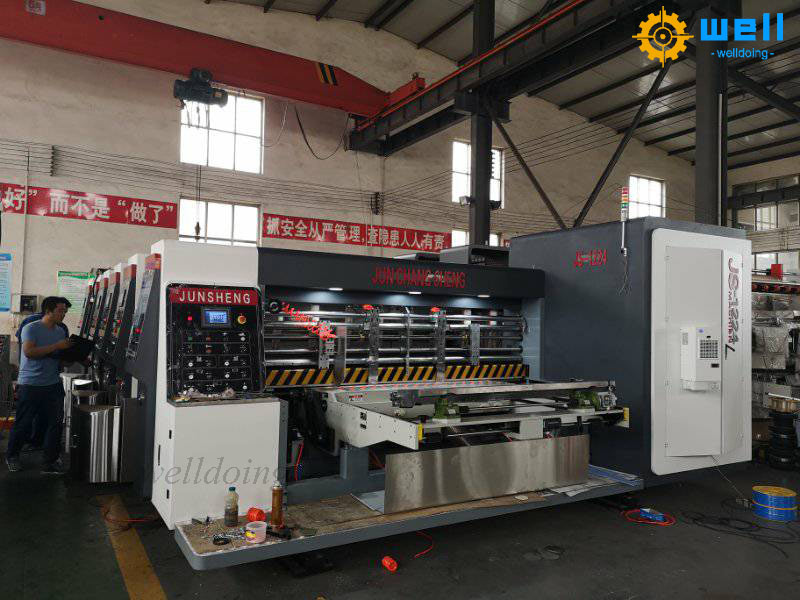 Automatic flexo printing slotting rotary die cutting machine