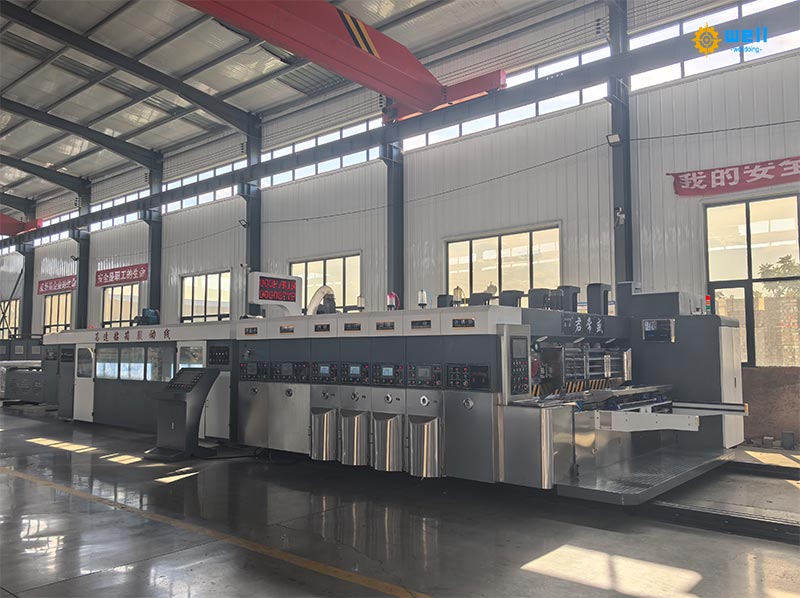 Auto flexo ink printing slotting die cutting machine