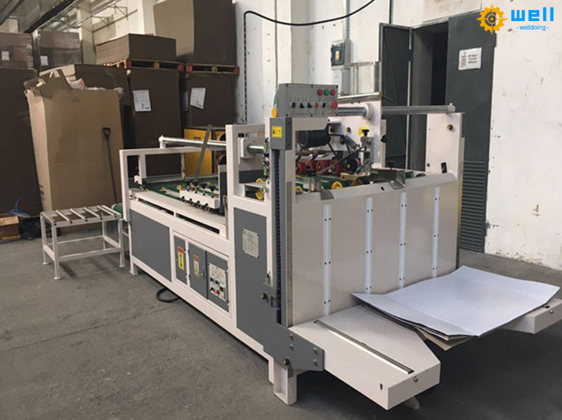 semi automatic carton folder gluer machine semi automatic carton folder gluer machine