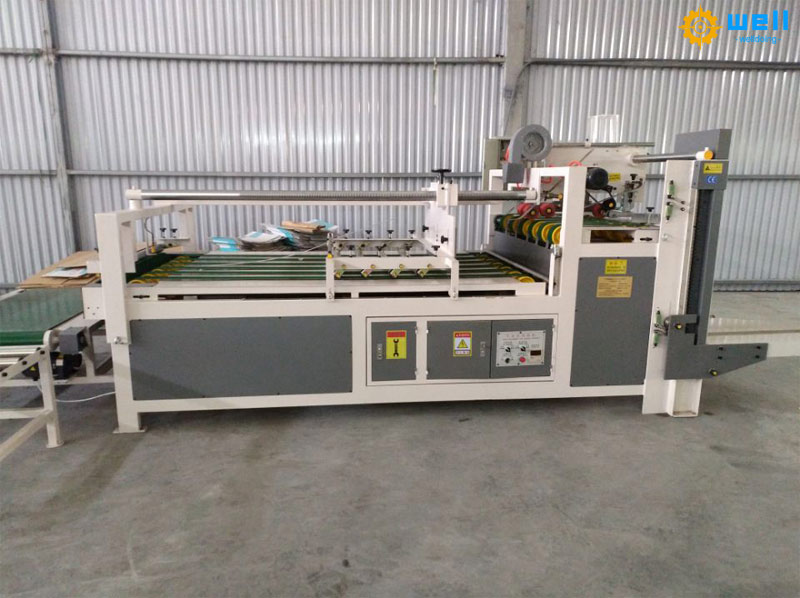 semi automatic carton folder gluer machine