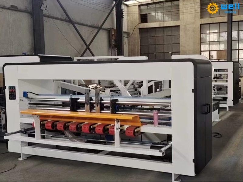 Automatic corrugated box folding gluing equipment