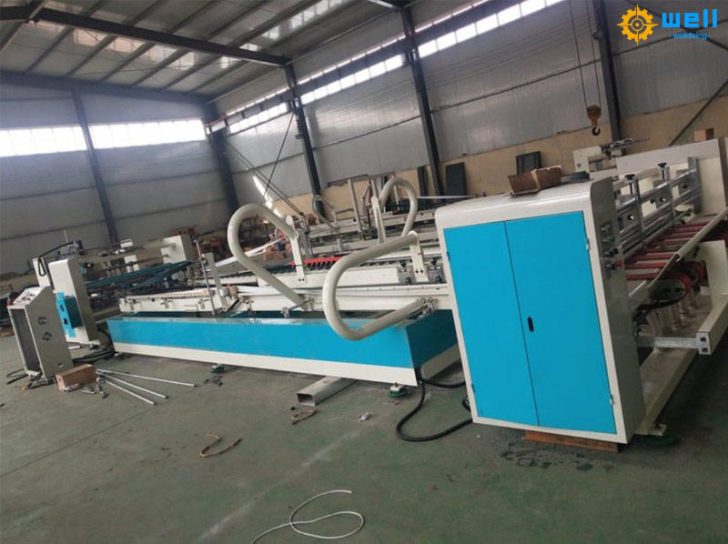 Automatic cardboard gluer folder machine