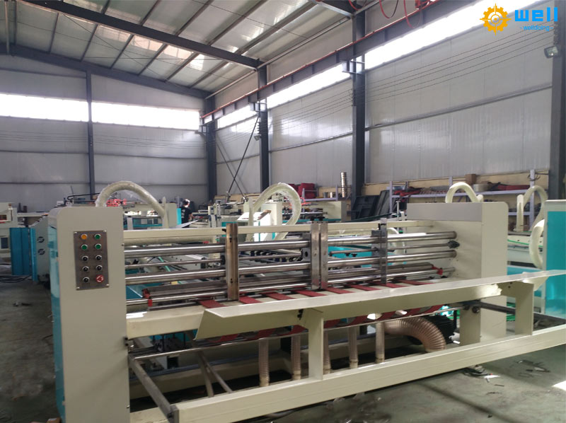 Automatic cardboard gluer folder machine