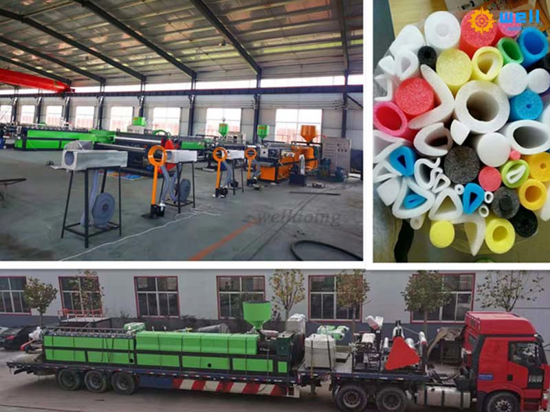 Automatic EPE foam rod production line