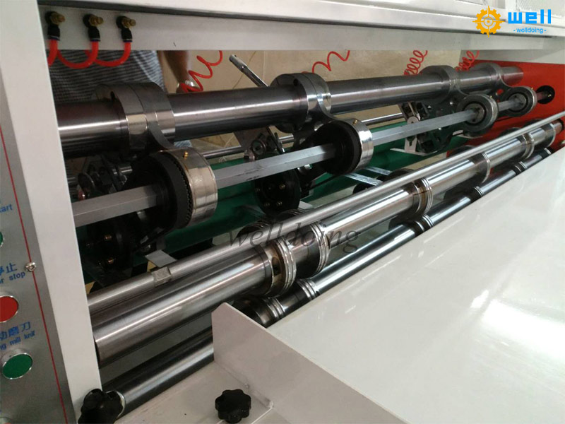 Cardboard flexo printer die cutter slotter machine