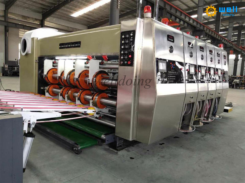 Leading edge paper feeding printing die-cutting equipment