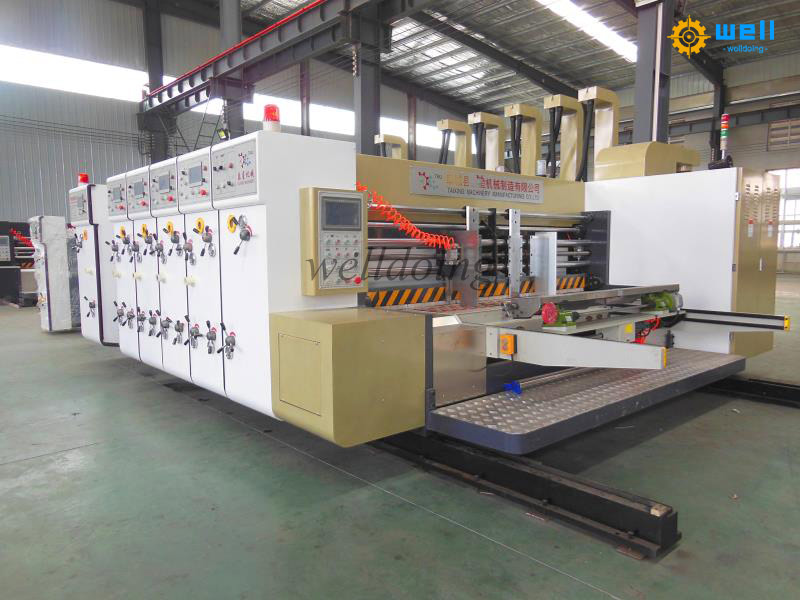 Leading edge paper feeding printing die-cutting equipment