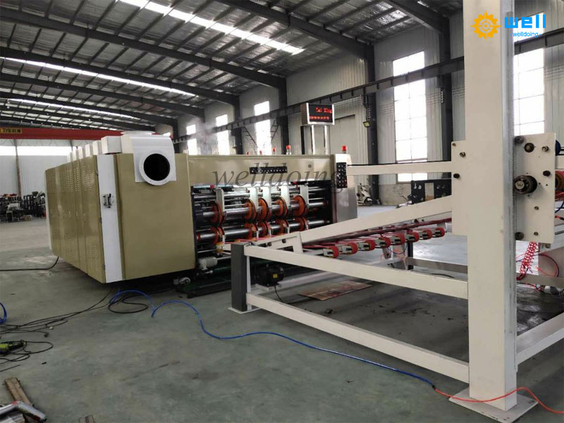 Leading edge paper feeding printing die-cutting equipment