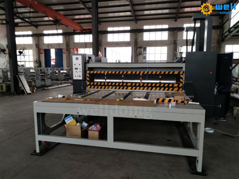 Heavy duty paperboard semi-automatic chain printing machine