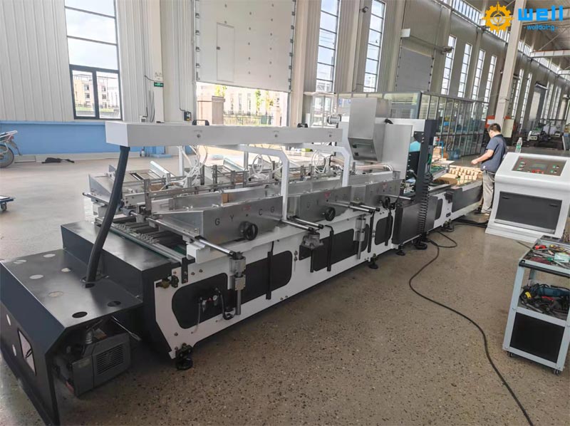 Preparation installation of cardboard partition inserting machine