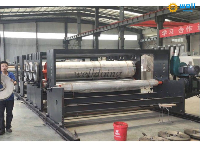 High-speed cardboard ink printing slotting machine