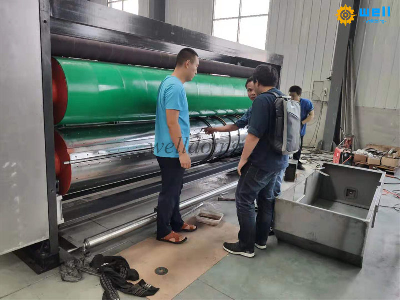 Fully automatic ink  printing slotting die cutting machine