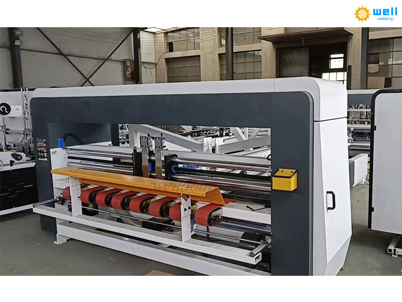 Automatic cardboard box folding gluing machine