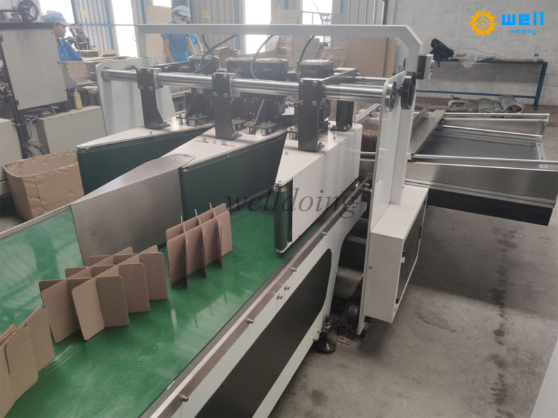 Operation points of the cardboard partition assembly machine