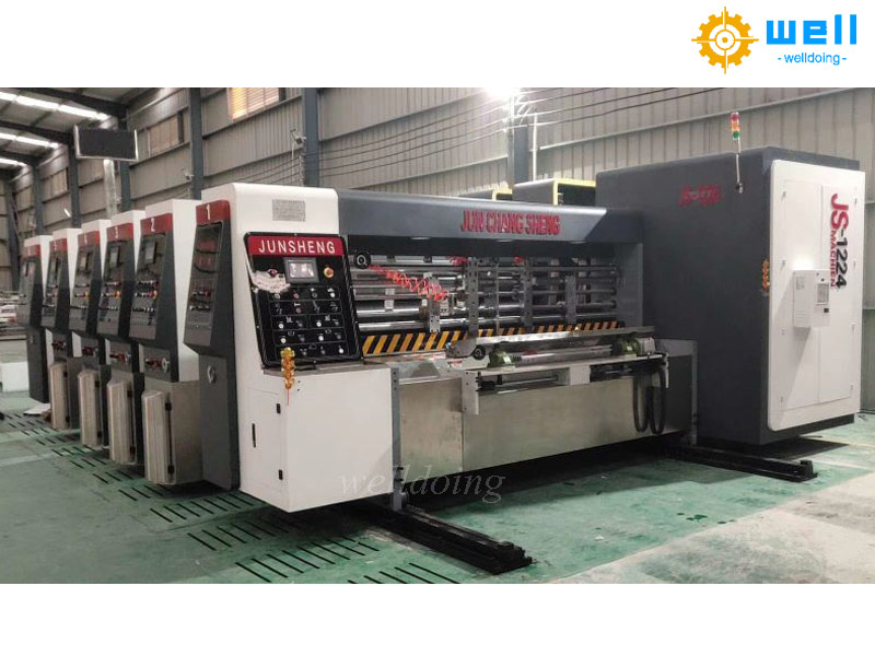 Adjustment steps for high-speed cardboard printing machine