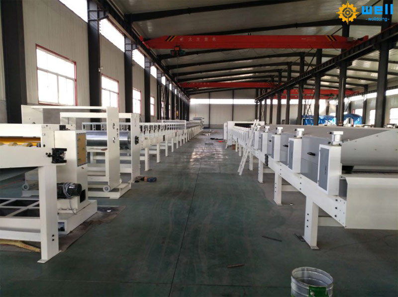 Automatic grey hardboard production line technological core