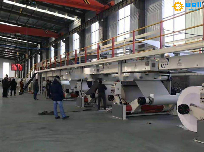 Automatic grey hardboard production line technological core