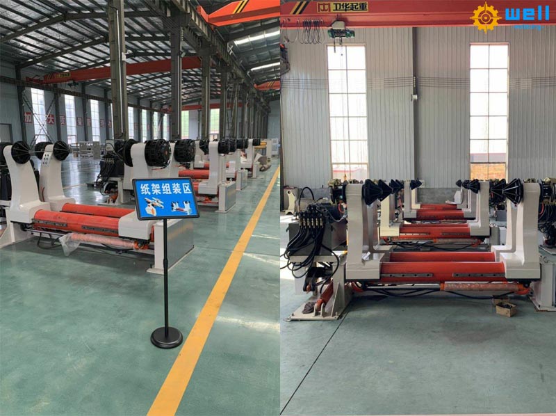 Installation of the grey hardboard production line