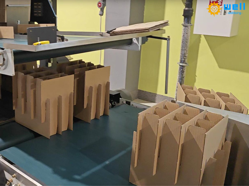 Corrguted box partition assembler machinery Corrguted box partition assembler machinery