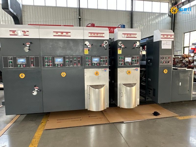 2-Color Automatic Flexo Printing Slotting Die-Cutting Machine Exported to Poland