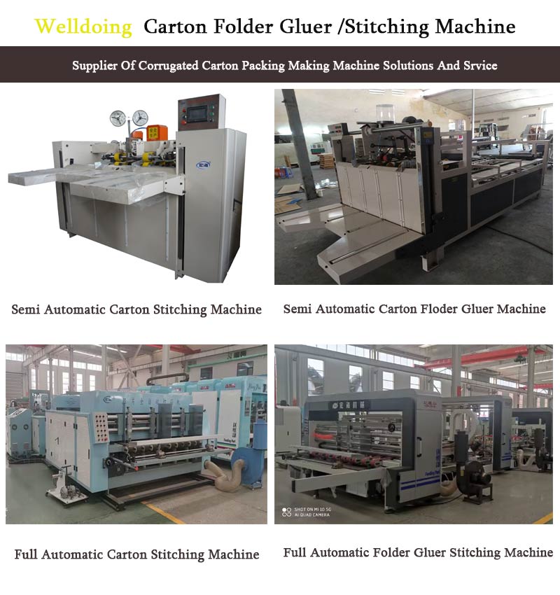 Semi automatic folding gluing packaging machine