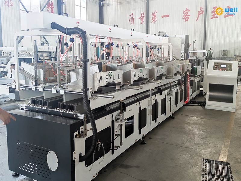 Egg box automatic partition assembler machine
