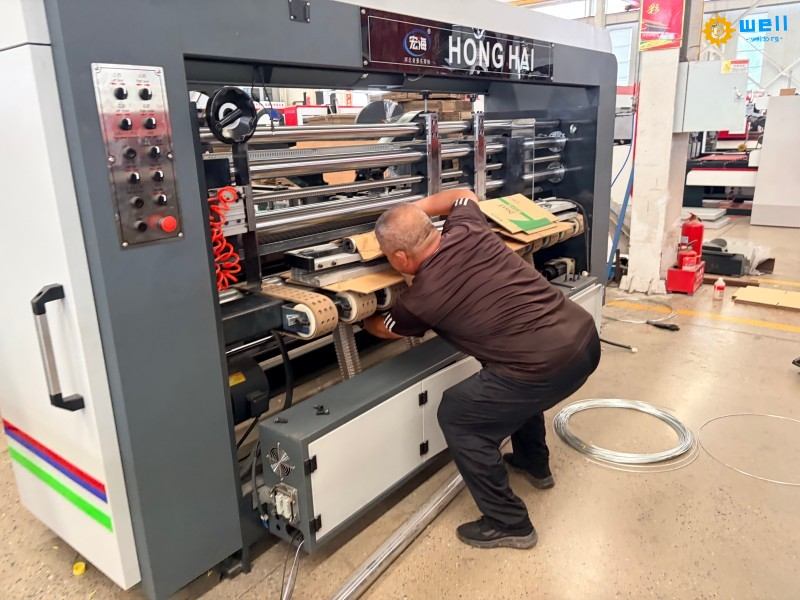 WD-Fully Automatic Folder Gluer Stitching Machine for 3/5 Ply Corrugated Boxes WD-Fully Automatic Folder Gluer Stitching Machine for 3/5 Ply Corrugated Boxes