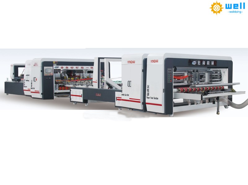 automatic box nail folder gluer equipment