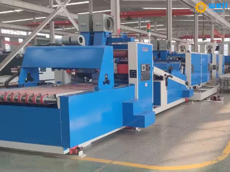 Corrugated carton older gluer stitcher equipment