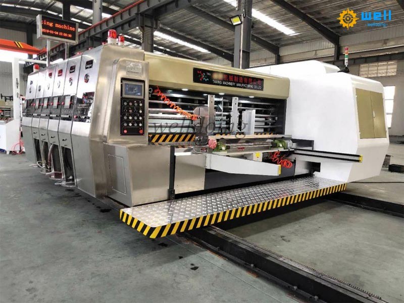 3 color automatic printing slotting die cutting machine