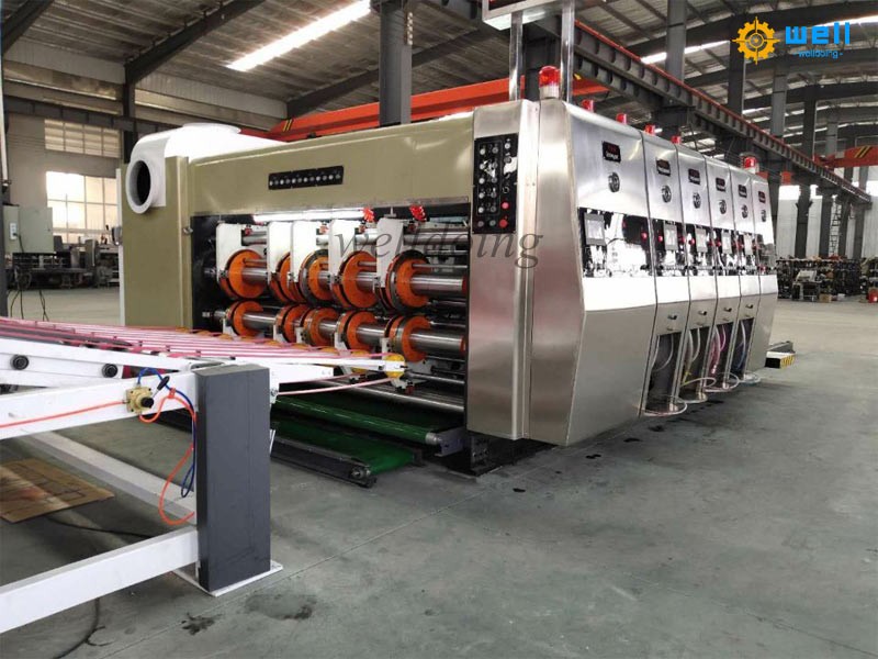 Leading edge paper feeding printing die-cutting equipment