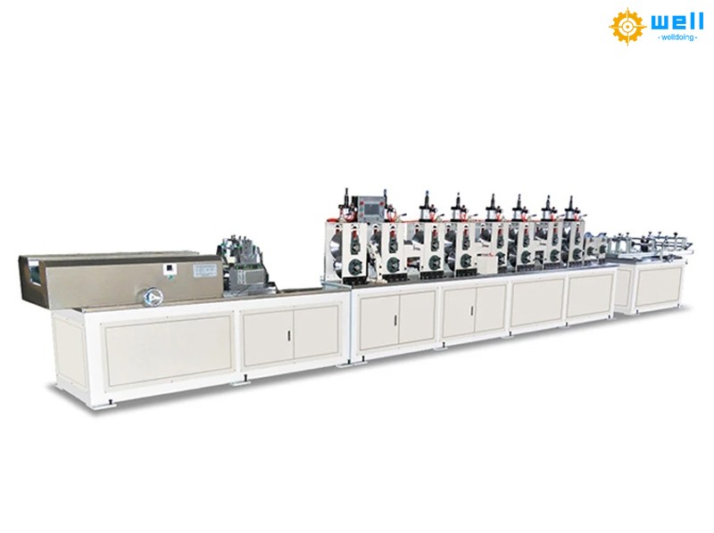 Automatic paper angle board protector production line