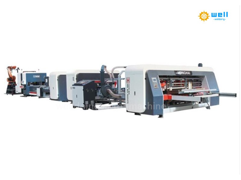Auto corrugated carton box folder gluer equipment China